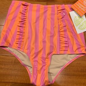 SOLD Kortni jeane small pink and orange stripe HTF